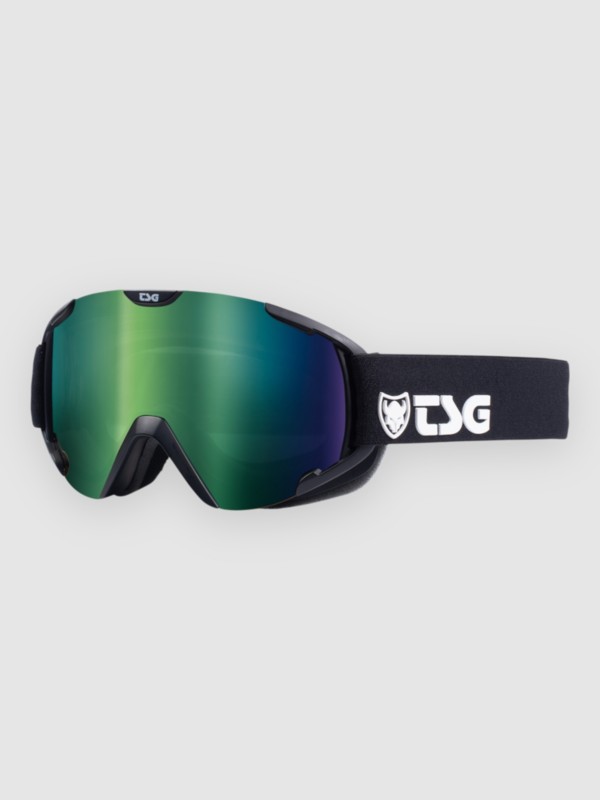 TSG Expect 2.0 Solid Black-Green Goggle green