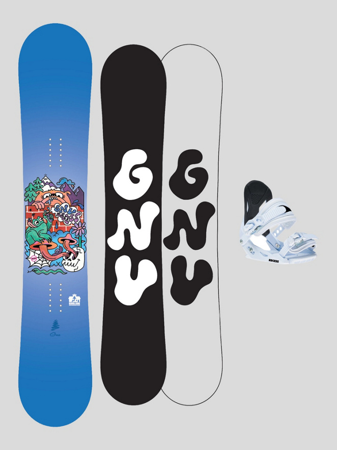 Gnu Recess Package - Grom 2026 Kids Snowboard set