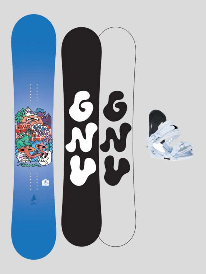 Gnu Recess Package - Grom 2026 Kids Snowboard set