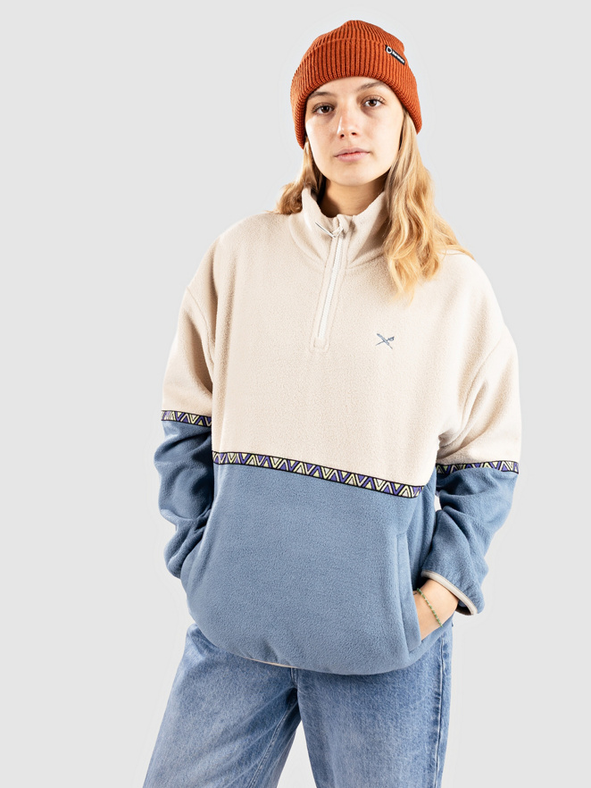 Iriedaily Holina Fleece Troyer Half-Zip Fleece Sweater