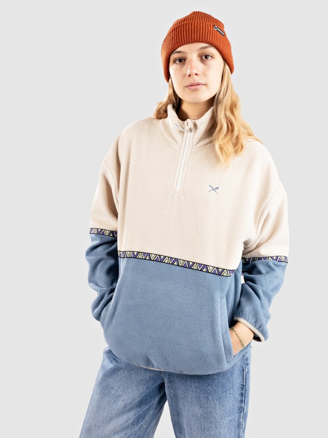 Iriedaily Holina Fleece Troyer Half-Zip Fleece Sweater