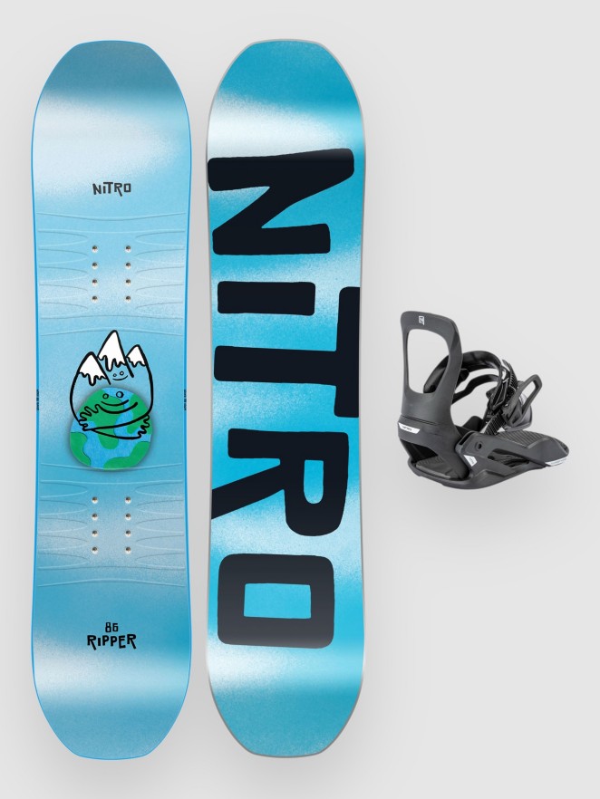 Nitro Ripper Kids + Charger Micro XS 2026 Kids Snowboard Set