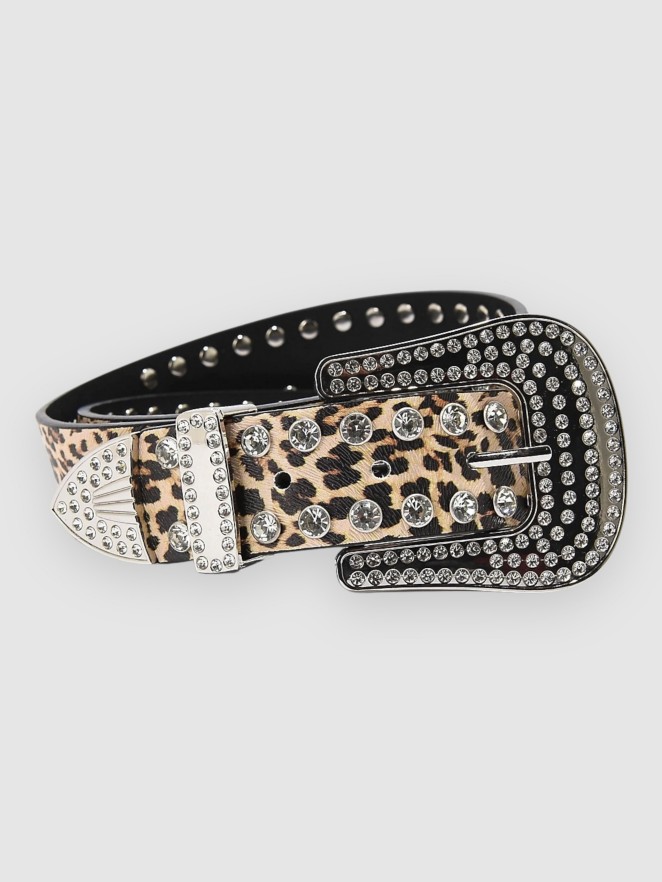 Broken Promises Leopard Lust Rhinestone Belt