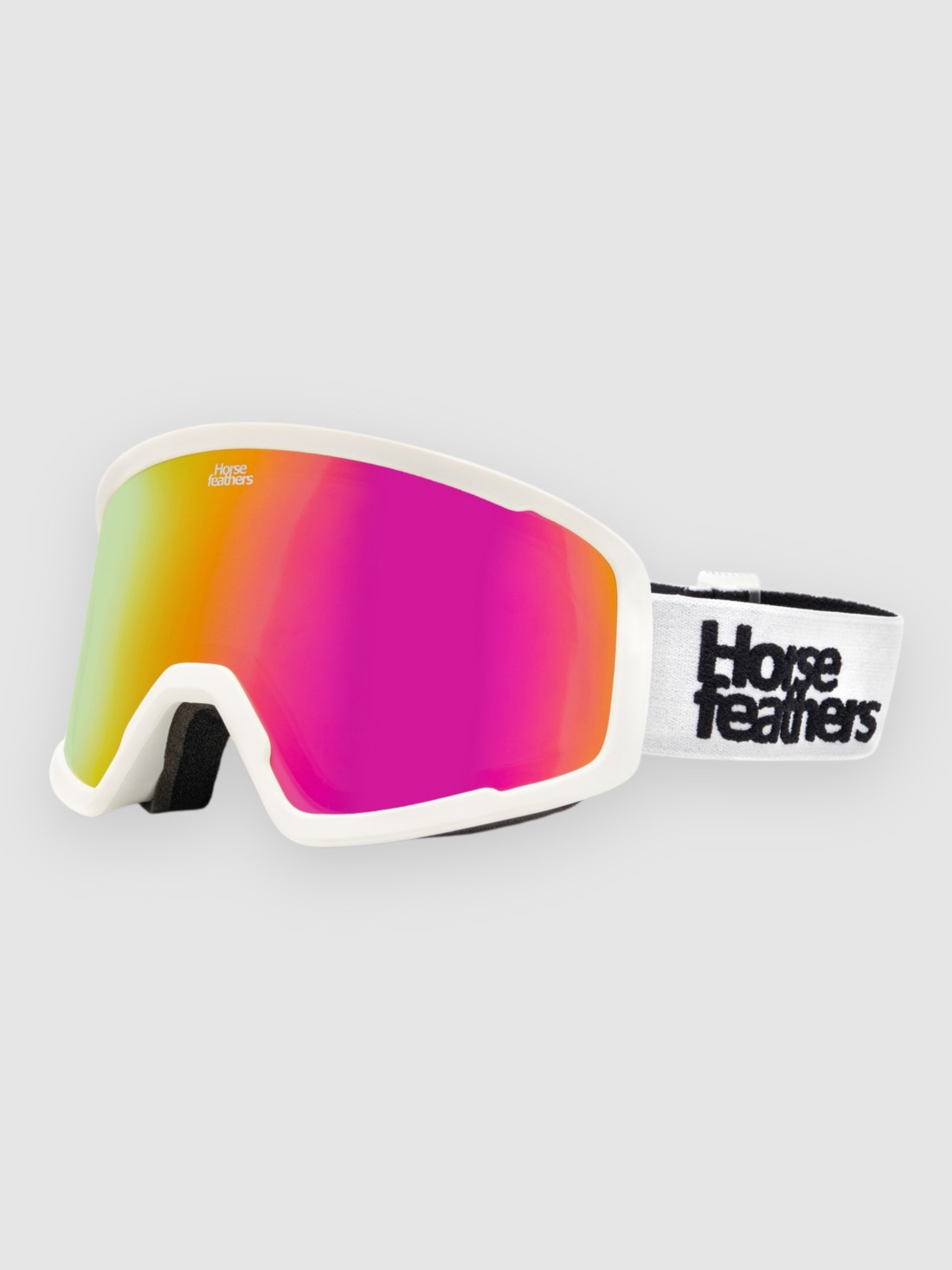 Horsefeathers Huck White white mirror pink