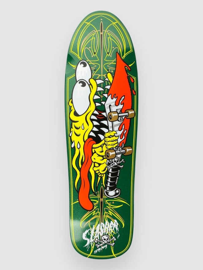 Santa Cruz Meek Pinstripe Slasher Green Pro 9.23″ Skate
