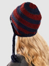 Dimito Crochet Stripe Ear Flap Beanie
