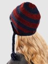 Dimito Crochet Stripe Ear Flap Beanie