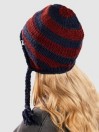 Dimito Crochet Stripe Ear Flap Beanie