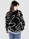 Poetic Collective Doodle Jacquard Knit Crewneck Pull