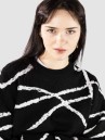 Poetic Collective Doodle Jacquard Knit Crewneck Pull