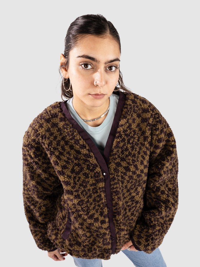 Vans Suffolk Cheetah Check Pile Plaszcz