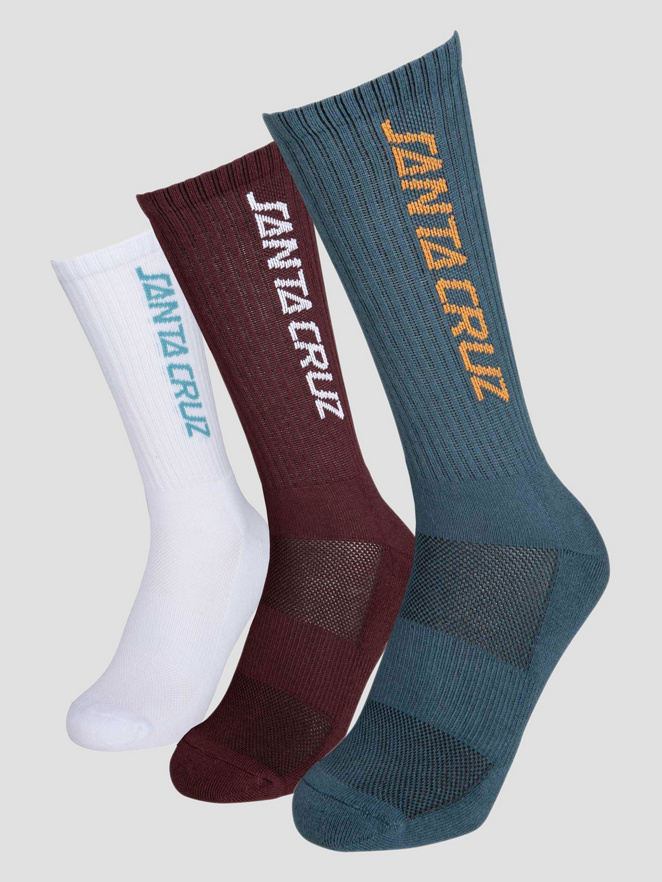Santa Cruz Strip 3 Pack Calze