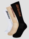 Santa Cruz Strip Socks 3Pk Socks