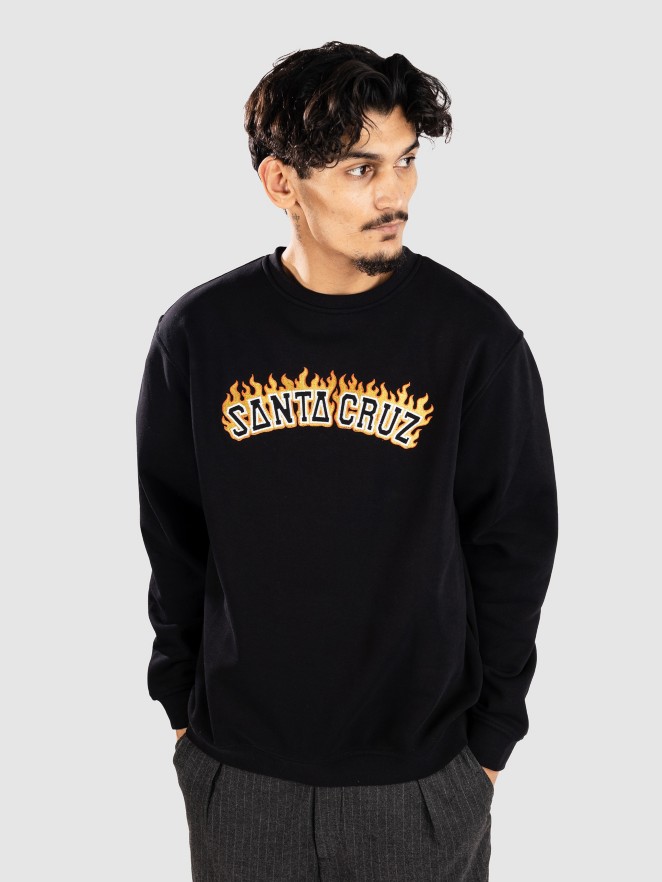 Santa Cruz Burnt Collegiate Crew Genser