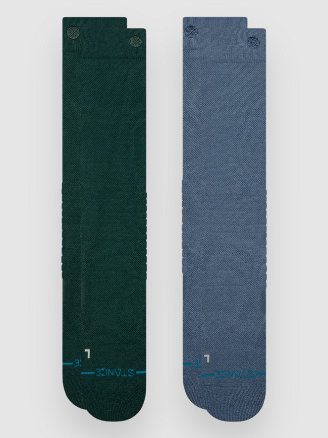 Stance Solid Mid Poly Snow 2 Pack Tech Socks