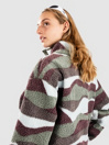 Blue Tomato Wavy Polar Teddy Half-Zip Fleece Sweater