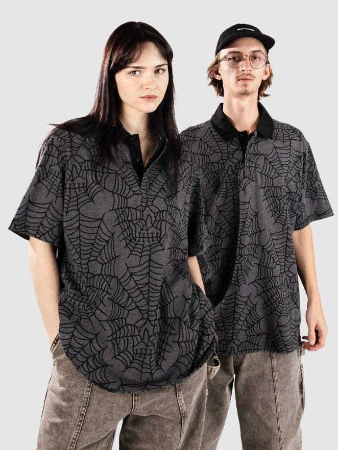 Lurking Class Web Skull Rugby Shirt