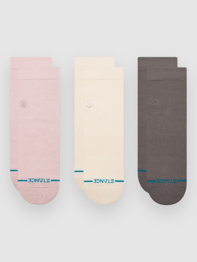 Stance Icon Quarter 3 Pack Socks