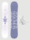 Salomon Lotus+Spell White S 2026 Snowboard Set