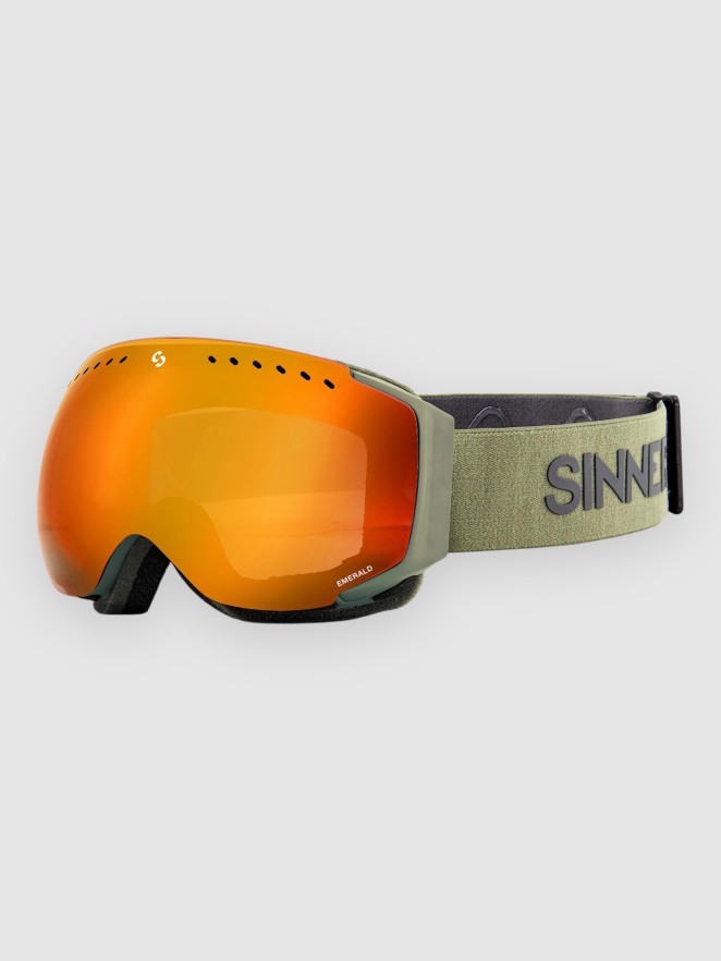 Sinner Emerald Matte Moss Green Goggle