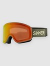 Sinner Snowghost Matte Moss Green Goggle