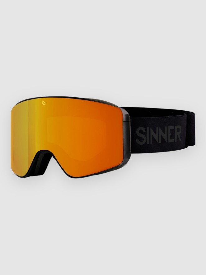 Sinner Aura Matte Black (+ Bonus Lens) Goggle