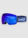 Sinner Snowflake Matte Navy Blue (+ Bonus Lens) Goggle