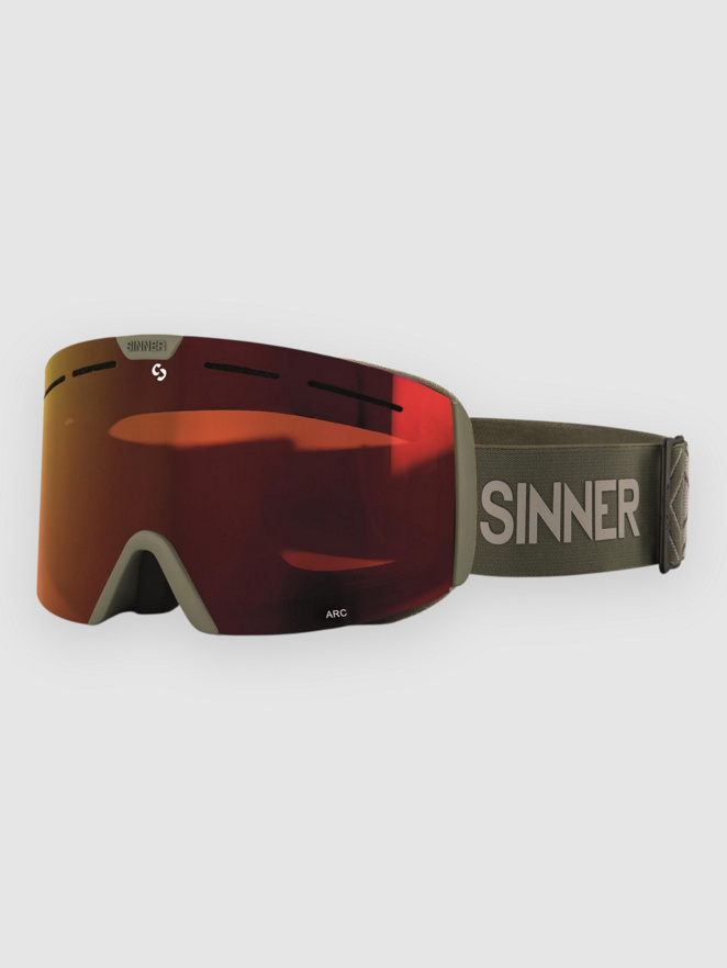 Sinner Arc Matte Moss Green Laskettelulasit