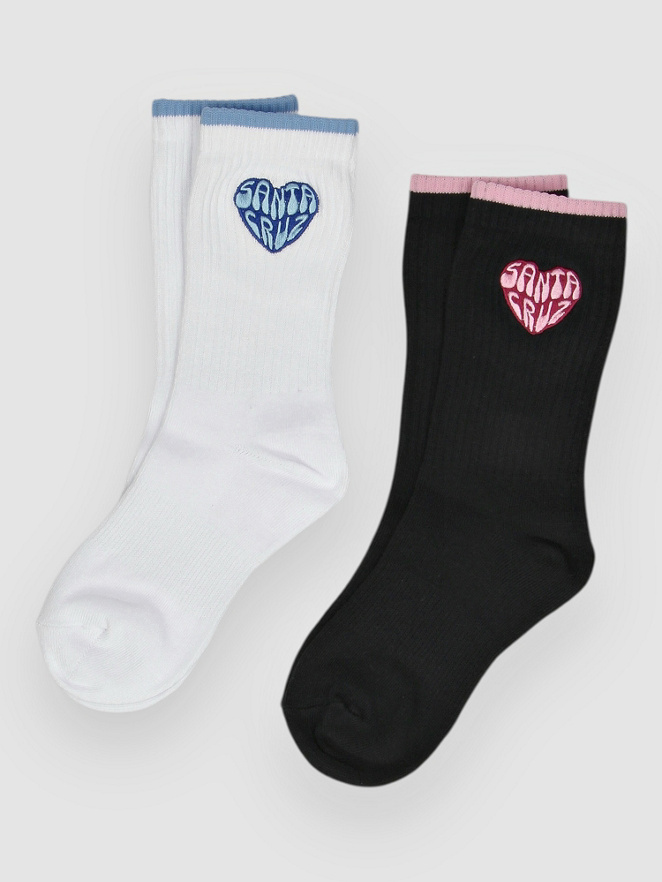 Santa Cruz Strange Heart Mini 2 Pk Chaussettes