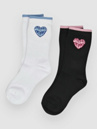 Santa Cruz Strange Heart Mini 2 Pk Socks