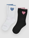 Santa Cruz Strange Heart Mini 2 Pk Chaussettes
