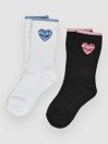 Santa Cruz Strange Heart Mini 2 Pk Chaussettes