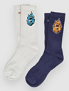 Santa Cruz Screaming Mini Flame 2 Pk Socks