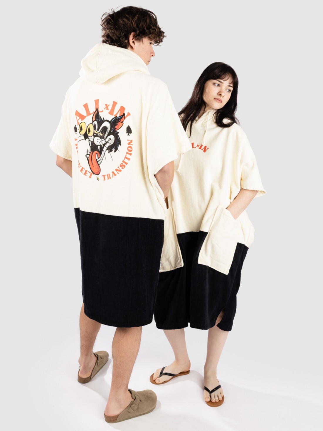 All-In Beach Crew V Surf Poncho bad cat