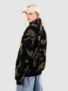Urban Classics Oversized Pattern Teddy Troyer Zip Hoodie
