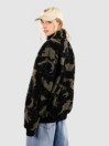 Urban Classics Oversized Pattern Teddy Troyer Zip Hoodie