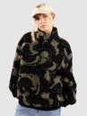Urban Classics Oversized Pattern Teddy Troyer Half-Zip Flee