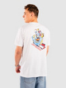 Santa Cruz Screaming Scratched Hand Chest T-paita