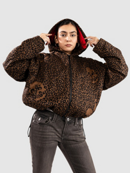 Lurking Class Death Leopard Hooded Giacca