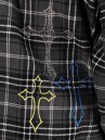 Ninth Hall Boxy Crosses And Rhinestones Shirt