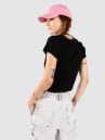 Urban Classics Cropped Button Up Rib T-Shirt