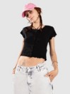 Urban Classics Cropped Button Up Rib T-Shirt