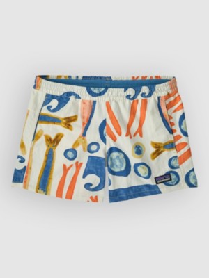 Patagonia Baggies 4 In. – Unlined Kids Korte Broek patroon Sardines/ Natural