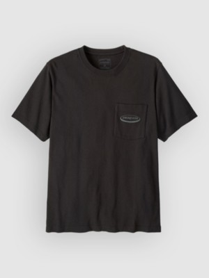Patagonia MW ’95 Oval Logo Pocket T-Shirt Zwart