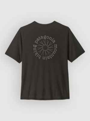 Patagonia Cap Cool Daily – Spoke Stencil T-Shirt Zwart
