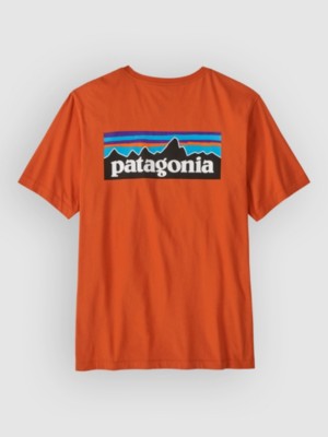 Patagonia P-6 Logo T-Shirt coal orange kaufen