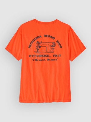 Patagonia Repair Shop T-Shirt Oranje Peel