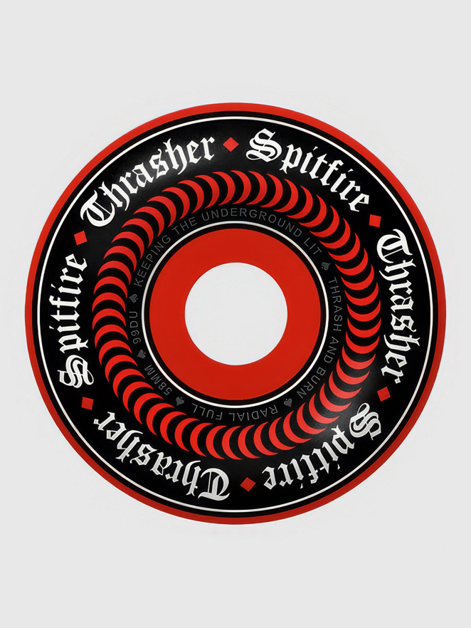 Spitfire X Thrasher Oath F499 Radial Full 58mm Renkaat