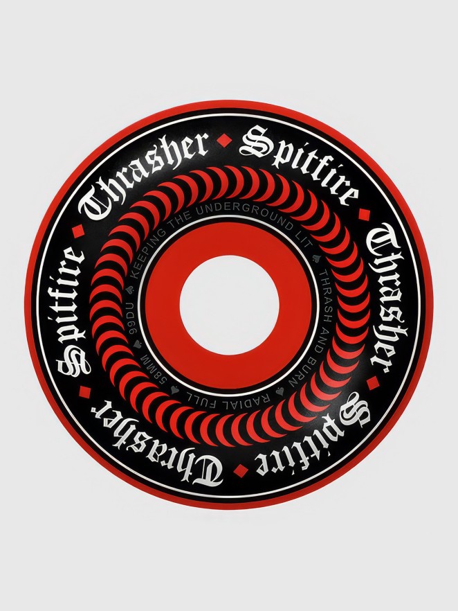 Spitfire X Thrasher Oath F499 Radial Full 58mm Renkaat