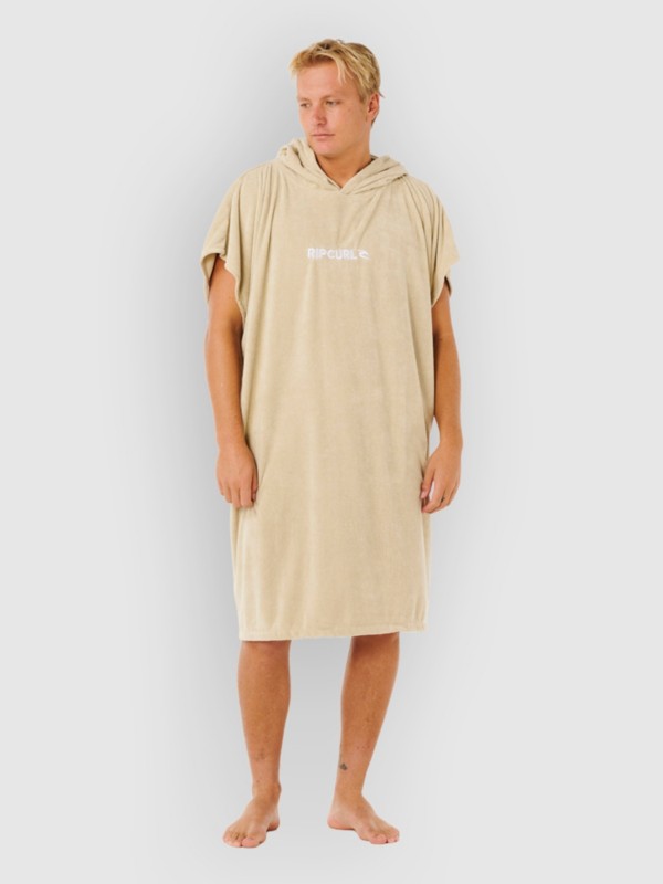 Rip Curl Brand Hooded Surf Poncho khaki